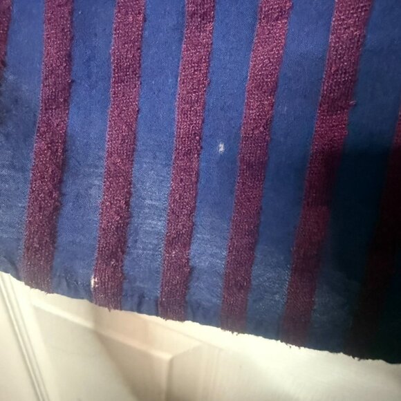 Xirena Beau Button Down Boyfriend Fit Shirt Women S Blue Red Metallic Stripe‎ - Picture 7 of 8